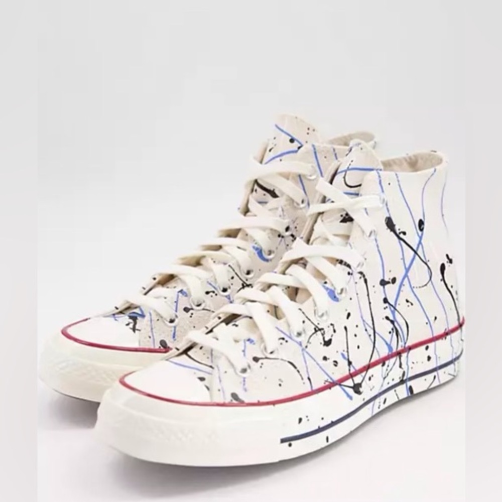 NIB~CONVERSE Platform Chuck High Top All Star “70 Paint Splatter” Women 7, Men 5